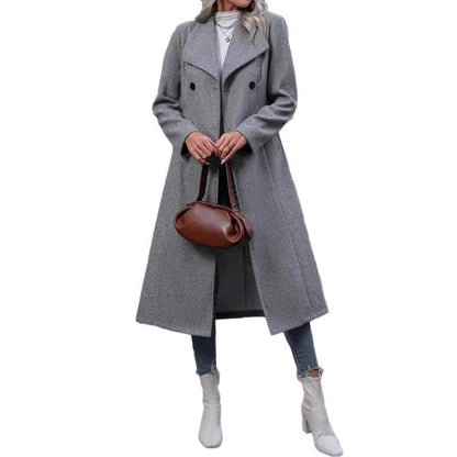 Woolen Fashion Casual Long Coat