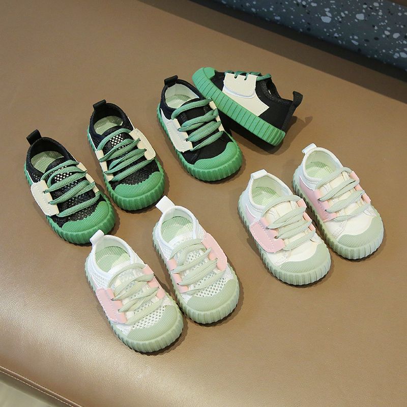 Children'S Slip Net Canvas Shoes