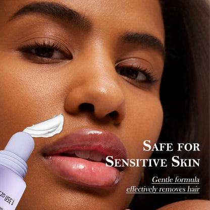 FACIAL HAIR REMOVAL CREAM, Gently removes hair in minutes even on sensitive skin