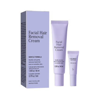 FACIAL HAIR REMOVAL CREAM, Gently removes hair in minutes even on sensitive skin
