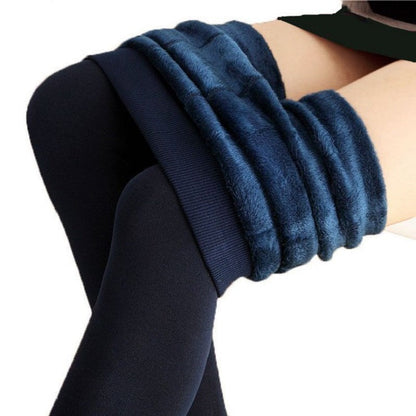 Fleece-Lined One-Piece Pants Thickened Leggings