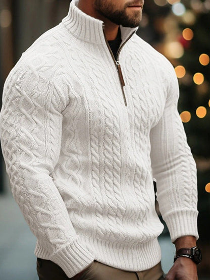 Men'S Sweater Half Zip Coat