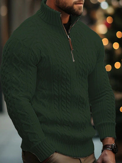 Men'S Sweater Half Zip Coat