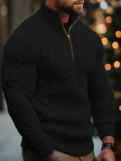 Men'S Sweater Half Zip Coat