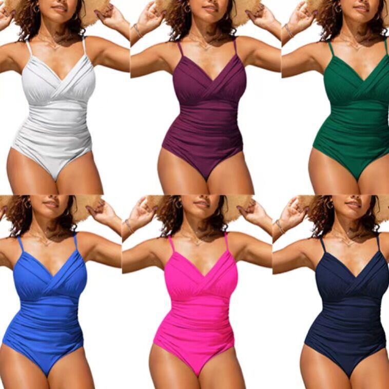 Swimsuit Solid Color Sling