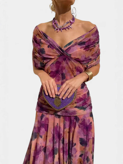 Printed Suspender Dress