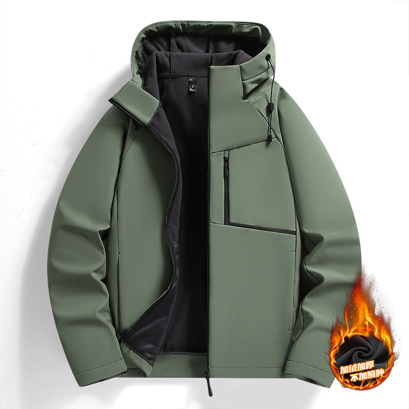 Stand Collar Soft Shell Jacket