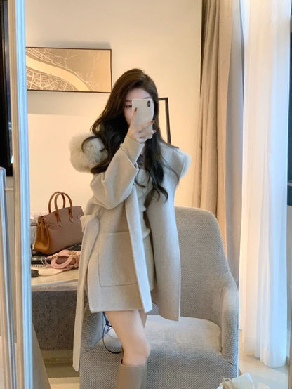 Double-Sided Woolen Coat