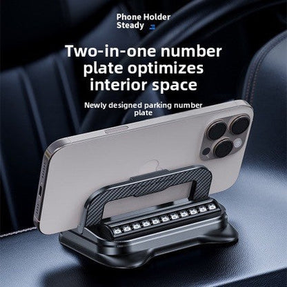 License Plate Number Car Phone Holder