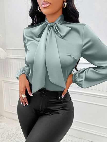 Bow Long Sleeve Top