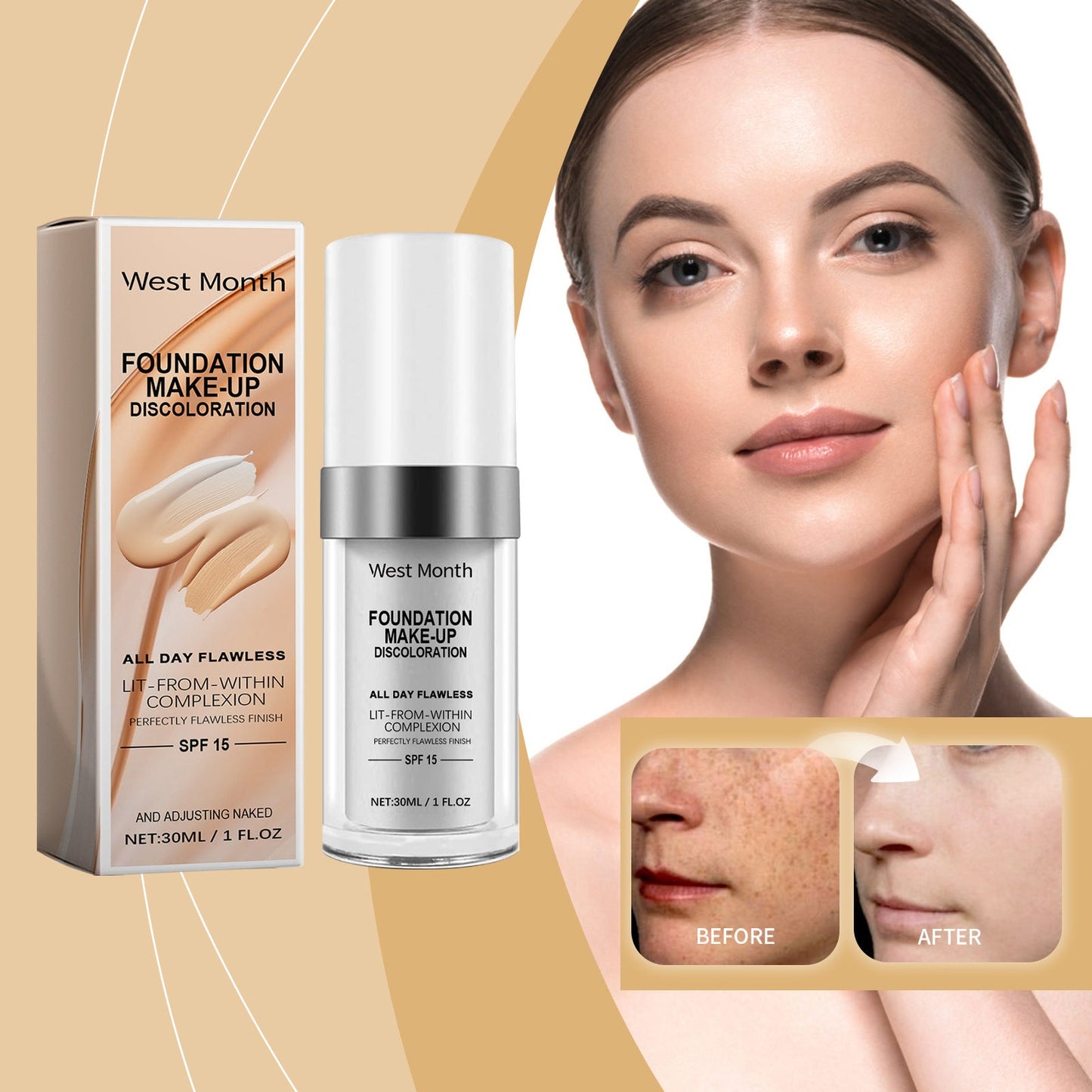 FOUNDATION MAKE-UP DISCOLORATION