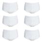 Pack of 6 Men's Cotton Y Front Briefs Comfortable Breathable Underwear with Soft Stretch Waistband Hypoallergenic Durable by Sock Stack