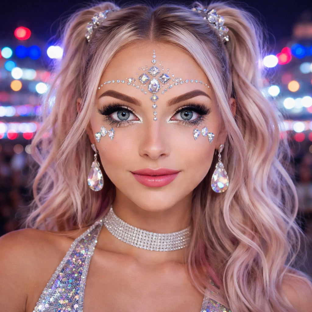 Festival Face Gems – Stick On Self Adhesive Face Jewels (Harmonia)