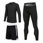 Sportswear for Men: High-Elastic Quick-Drying Compression Leggings Set