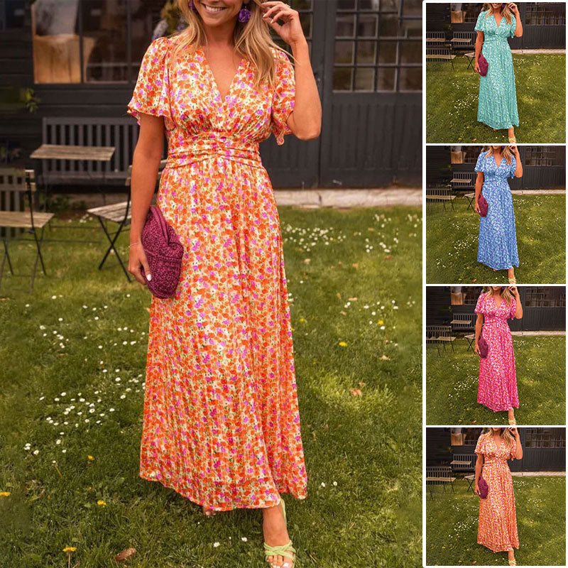 Elsie - Classic V-Neck Dress