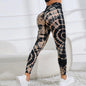 Stylish Women's Seamless Leggings, High Waist Tie Dye Printed, Hip Lifting for Fitness & Running