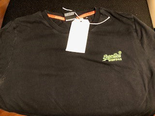 Superdry Black T-Shirt Small
