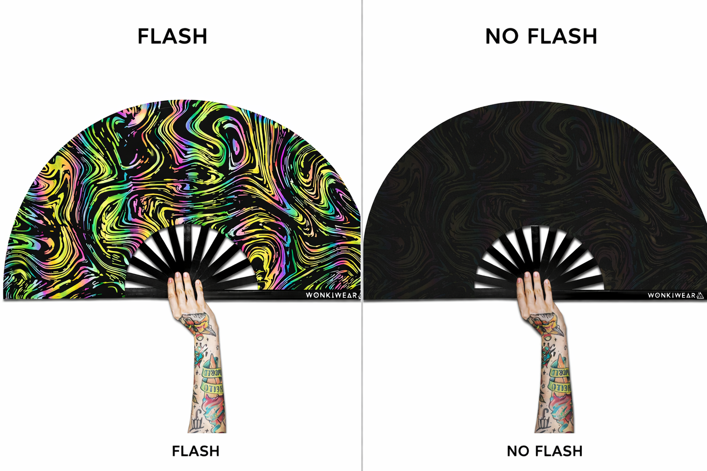 XL Festival Fan - Flash Reflective, Swirl