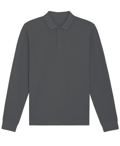 Organic Colours Long Sleeve Polo: Unisex