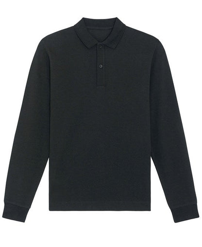 Organic Colours Long Sleeve Polo: Unisex