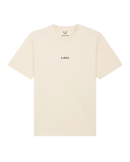 simple. t-shirt. natural-raw.