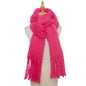 Thick Women's Scarf in Mohair Twist Braid, Stylish Plush Winter Accessory for Warmth and Elegance
