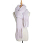 Thick Women's Scarf in Mohair Twist Braid, Stylish Plush Winter Accessory for Warmth and Elegance