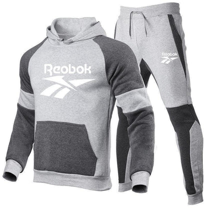 Trendy Unisex Printed Hoodie Sports Tracksuit Set