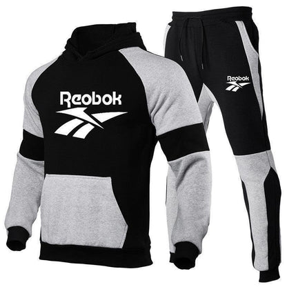 Trendy Unisex Printed Hoodie Sports Tracksuit Set