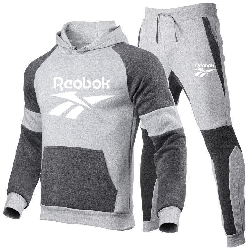 Trendy Unisex Printed Hoodie Sports Tracksuit Set
