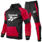 Trendy Unisex Printed Hoodie Sports Tracksuit Set