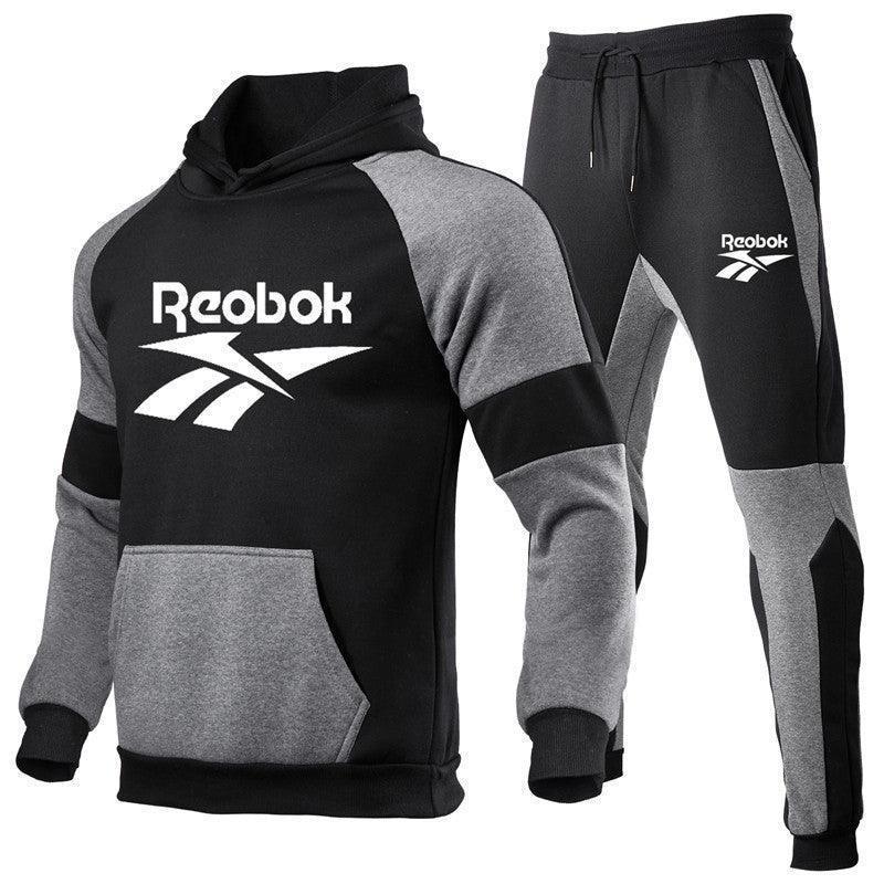 Trendy Unisex Printed Hoodie Sports Tracksuit Set