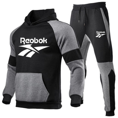 Trendy Unisex Printed Hoodie Sports Tracksuit Set