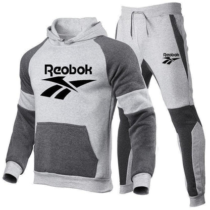 Trendy Unisex Printed Hoodie Sports Tracksuit Set