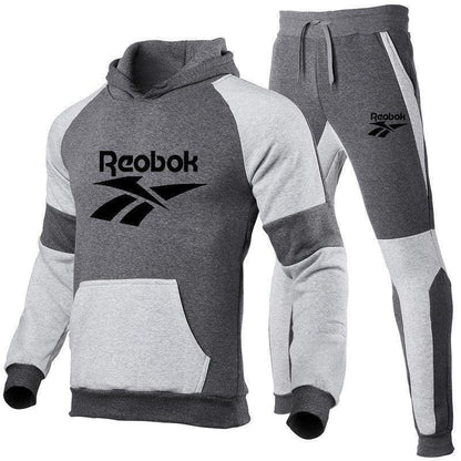 Trendy Unisex Printed Hoodie Sports Tracksuit Set