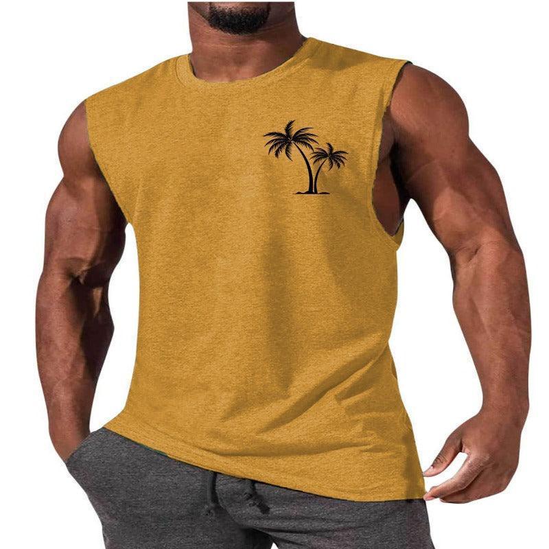 Unique Summer Beach Sleeveless Fitness T-Shirt