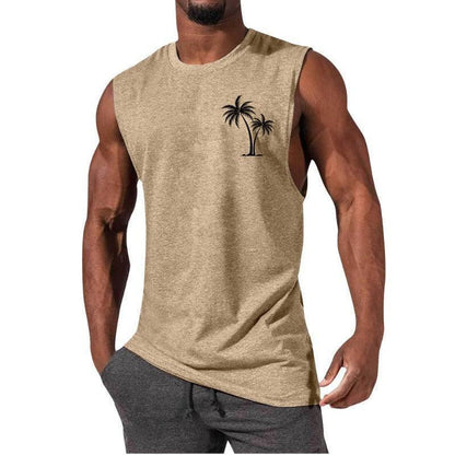 Unique Summer Beach Sleeveless Fitness T-Shirt