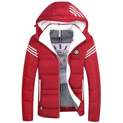 Unisex Padded Detachable Hoodie Winter Jacket