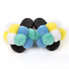 New arrival high quality plush flip flops women summer fluffy slides faux fur slippers