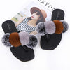 New arrival luxury plush fashion trend faux fur slides for women 2022 fur slippers