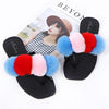 New arrival luxury plush fashion trend faux fur slides for women 2022 fur slippers