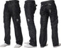 Mens Cargo Combat Jeans Enzo Designer Denim Casual Work Pants All Waist Sizes