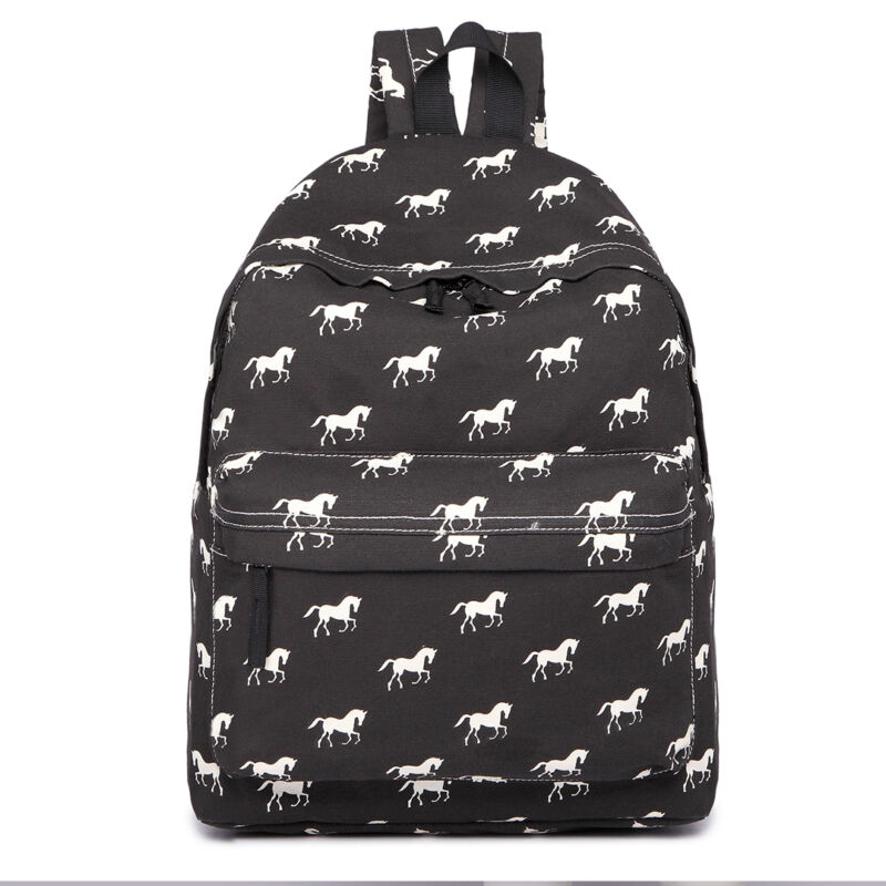 GIRLS BOYS RETRO BACKPACK SCHOOL RUCKSACK LAPTOP/TRAVEL/WORK BAG