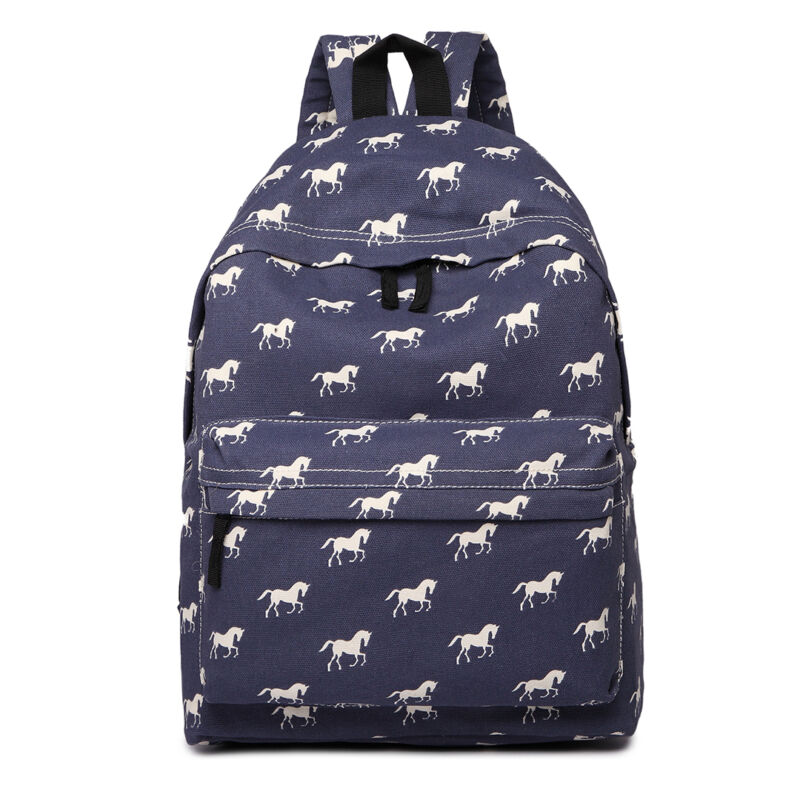 GIRLS BOYS RETRO BACKPACK SCHOOL RUCKSACK LAPTOP/TRAVEL/WORK BAG