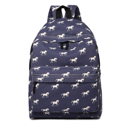 GIRLS BOYS RETRO BACKPACK SCHOOL RUCKSACK LAPTOP/TRAVEL/WORK BAG