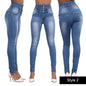 Womens Stretch Jeans Denim Jeggings High Waist Stretchy Skinny Slim Fit Pants UK