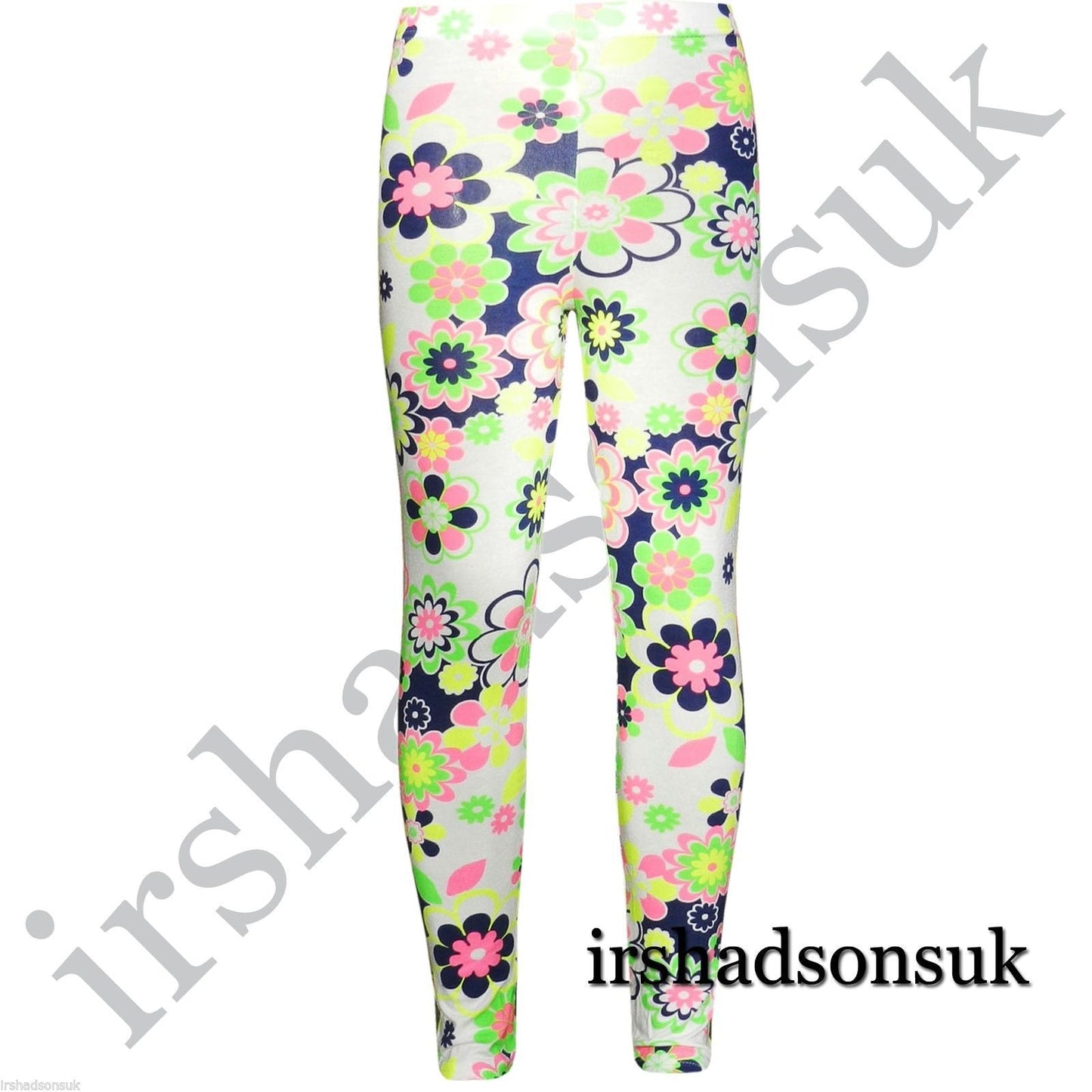 KIDS GIRLS NEW SEASON COMIC BOOK GRAFITTI FLORAL FASHION LEGGING SIZE 2-13YEARS