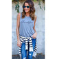 Womens Vest Tops Summer Sleeveless Blouse Ladies Tank Cami Tee T Shirt Plus Size