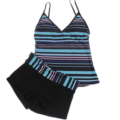 Women Ladies Tankini Set with Boy Shorts Padded Swimsuit Bathing Swim Costume