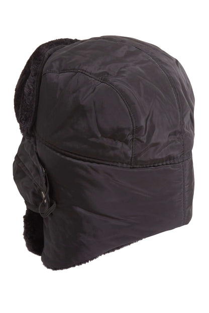 Versatile Winter Trapper Hat with Removable Face Cover Adjustable Ear Flaps Showerproof Fur Lined Ideal for Skiing Snowboarding Hiking by Heatwave Thermalwear
